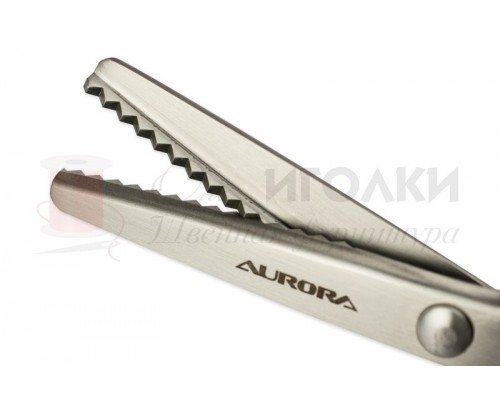 Ножницы зиг-заг Aurora "Волна" 23 см. шаг зубчика 5 мм. арт.AU489A уп.1 шт.